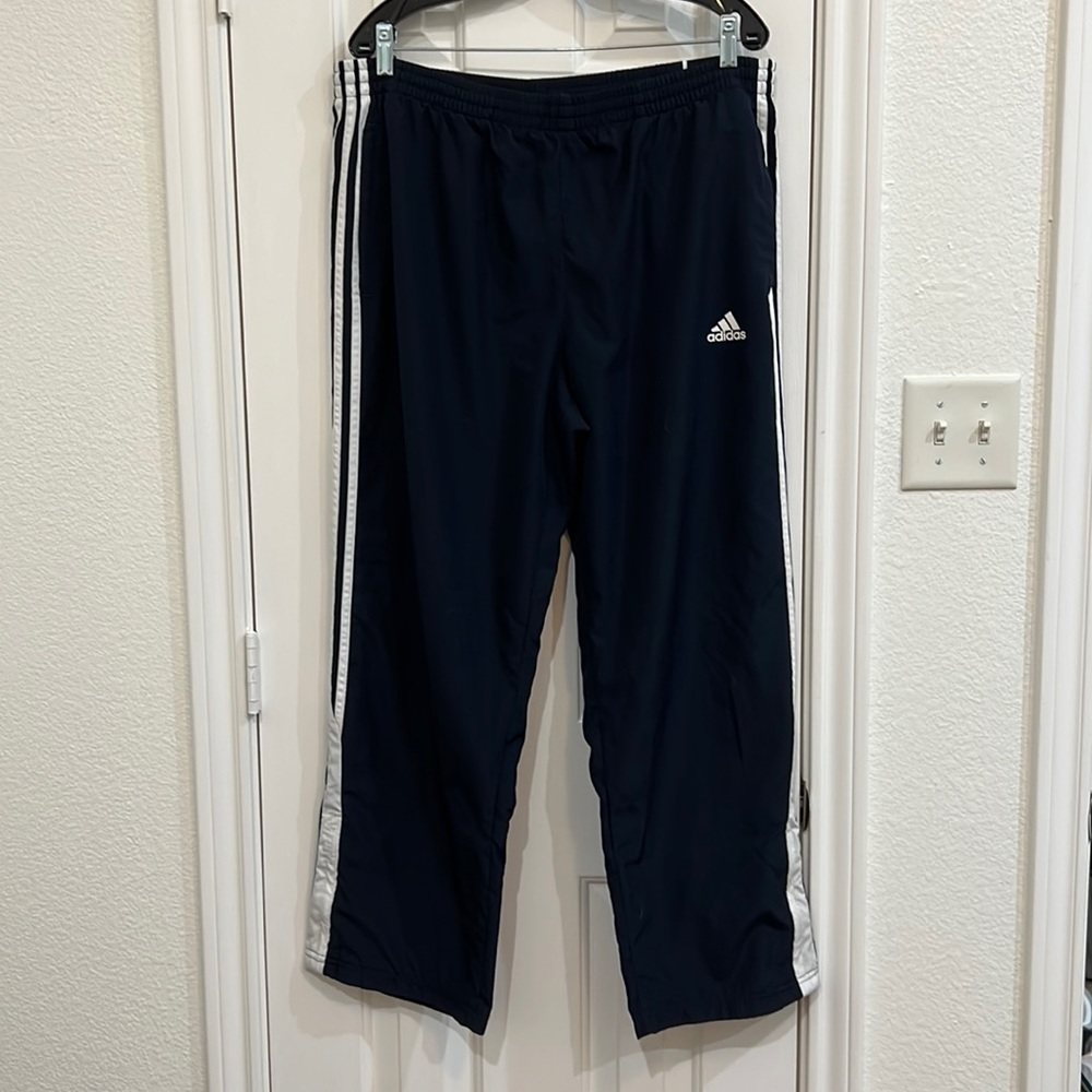 Adidas Men’s Mesh Lined Windpants Navy Size L